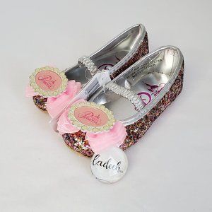 Disney Parks Walt Disney World Glitter Princess Shoe Toddler Size 5 NEW